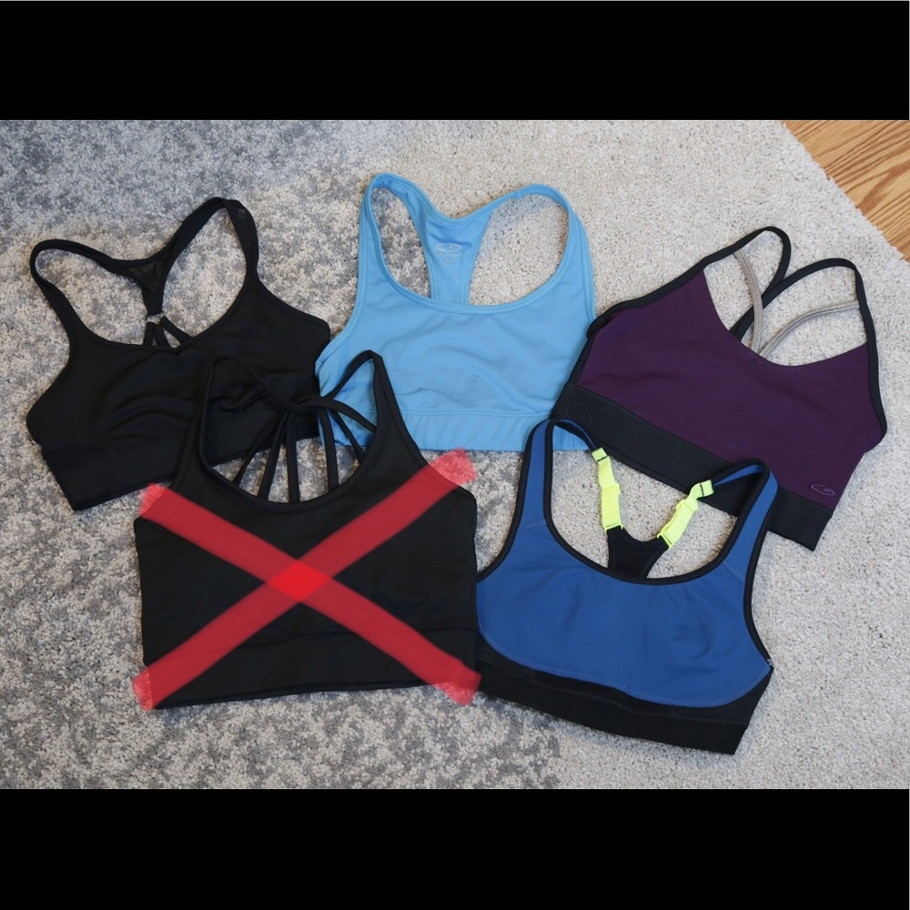 DONATED Bundle of sports bras! Workout tops